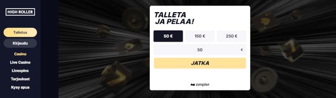 Uudistunut aula Highroller Casinolla on todella tyylikäs