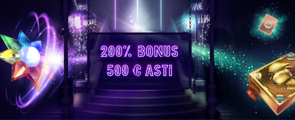 Rush Casino 200% bonus 500 € asti