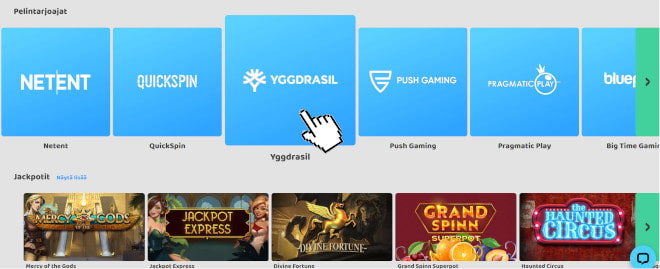 Helmi Casino pelintarjoajat netent yggdrasil quickspin