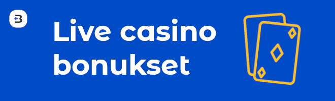 Live casino bonukset