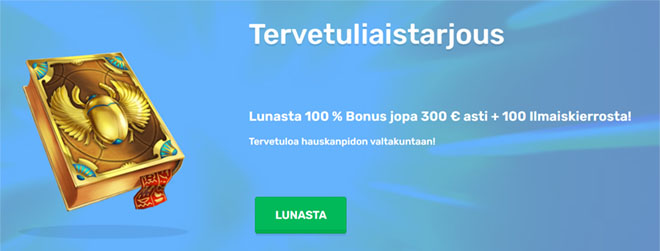 Casilando Casino bonuksena toimii 100% non-sticky talletusbonus sekä 100 kierrosta