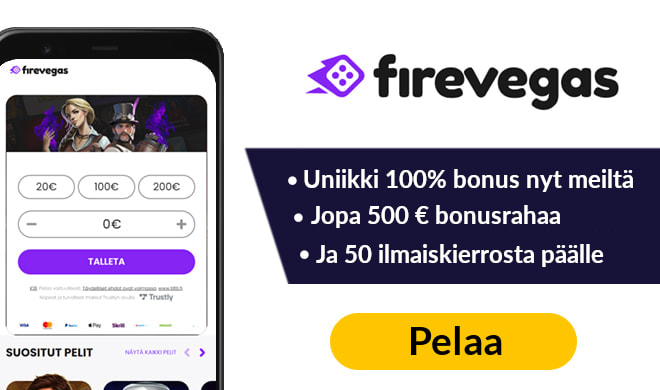 Aloita pelit nyt FireVegas kasinolla ilman tilin avausta