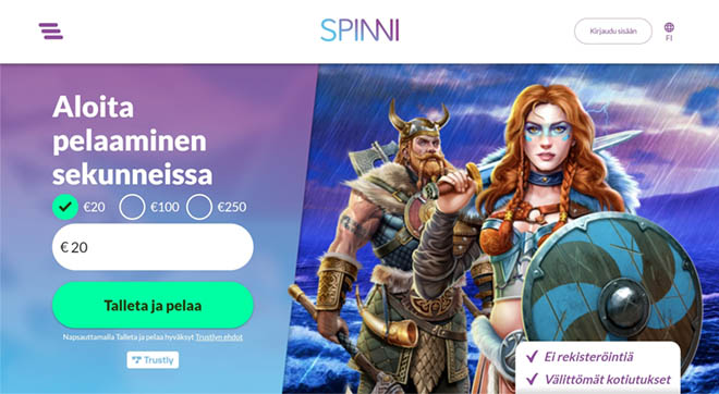 Esittelyssä Spinni Casinon aula