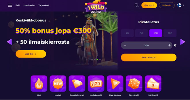 Esittelyssä iWildCasino aula