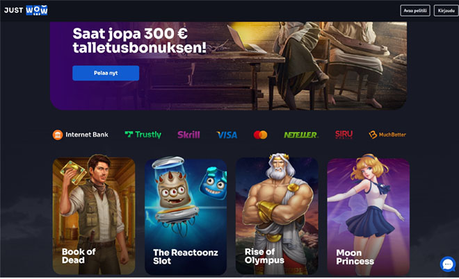 Esittelyssä JustWow Casino