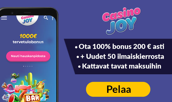 Casino Joy Tuplaa talletus heti 200 € asti