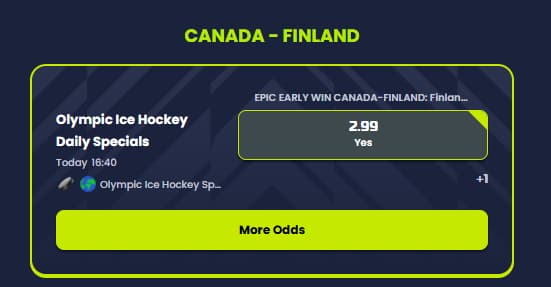 epic early win suomi kanada