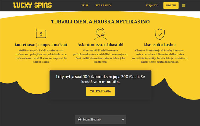 Esittelyssä Lucky Spins Casino