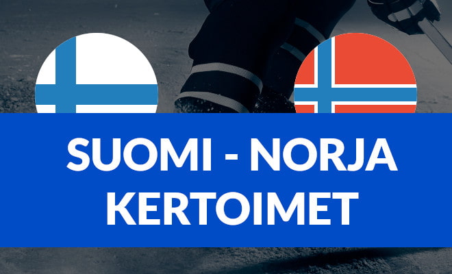 Suomi – Norja kertoimet – Ota parhaat kertoimet ja bonukset Suomi-Norja Jääkiekon MM-kisat 2024 -peliin