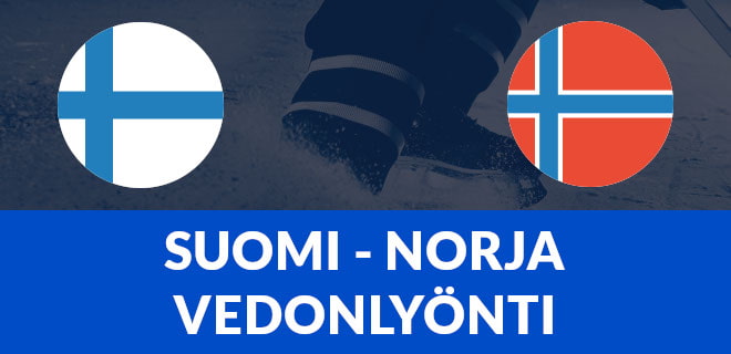 Vedonlyönti Suomi-Norja otteluun jääkiekon MM-kisoissa, hyödynnä hyvät bonukset