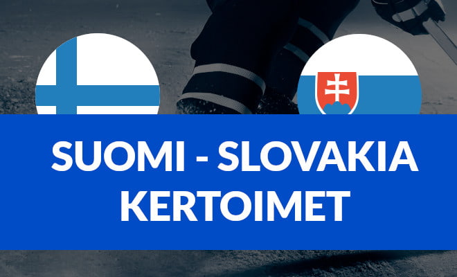 Suomi - Slovakia kertoimet jääkiekon MM-kisat