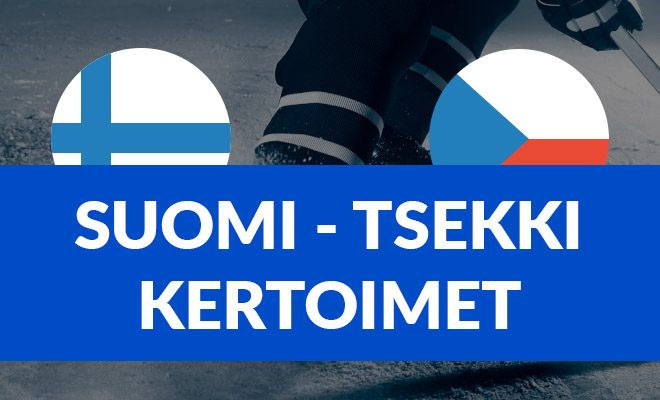 Suomi - Tsekki kertoimet jääkiekon MM-kisat