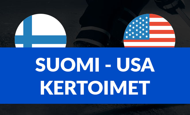 Suomi-USA kertoimet – Ota paras kerroin jääkiekon Suomi-USA MM-peliin