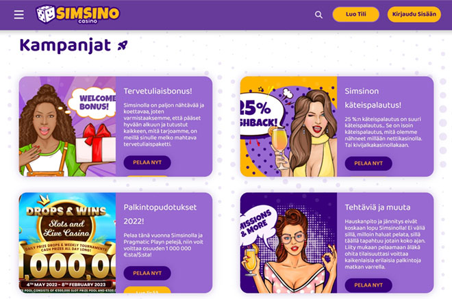 Simsino kampanjat pitävät pelit mielenkiintoisina