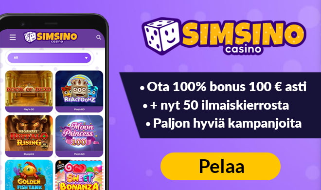 Tuplaa Simsino Casino ensitalletus nyt