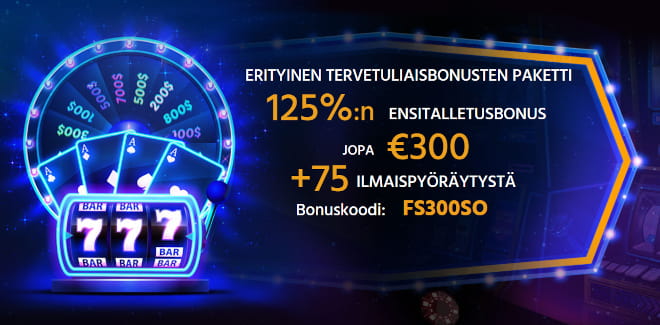 Slotimo Casino bonus toimii 300 € asti