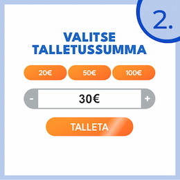 Syötä summa, jonka haluat tallettaa.