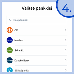 Siirry verkkopankkiisi ja vahvista talletus.