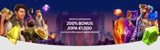 Quick Slot bonus uusille pelaajille on 200% käteisbonus 500 € asti