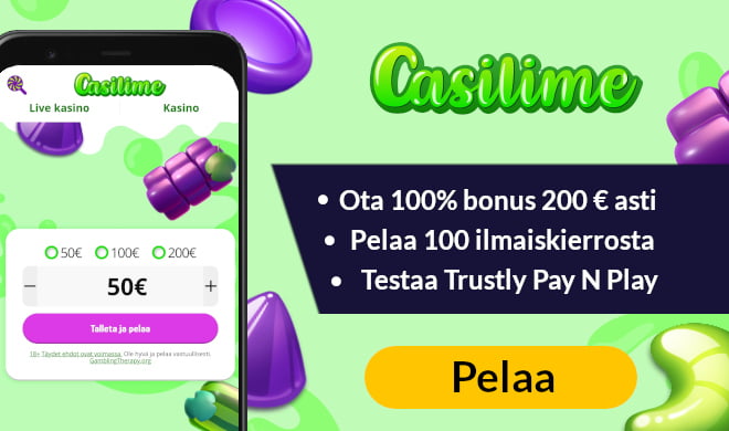 Casilime Casino tarjoaa nyt pelit pikana