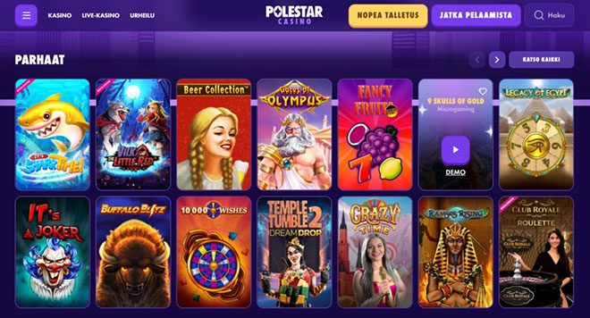 Keräsimme Polestar Casino kokemuksia