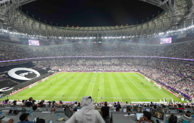 Lusail Stadion näyttelee jalkapallon mm-kisojen finaaliin estraadina