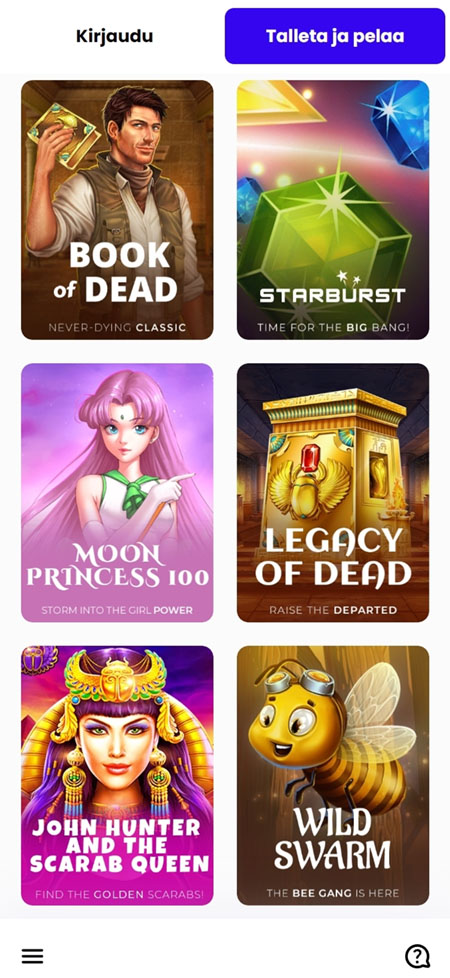 Trickz Casino toimii myös mobiilissa