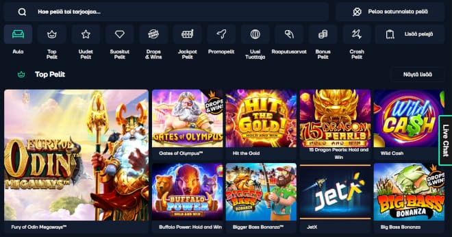 BetSofa tarjoaa monipuolisen valikoiman pelejä 45 eri valmistajalta.
