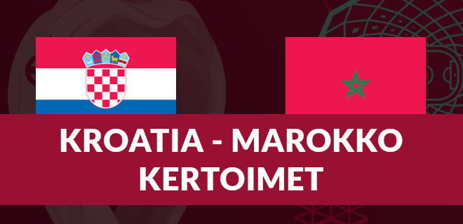 Katso Kroatia - Marokko kertoimet 17.12. MM-pronssiotteluun