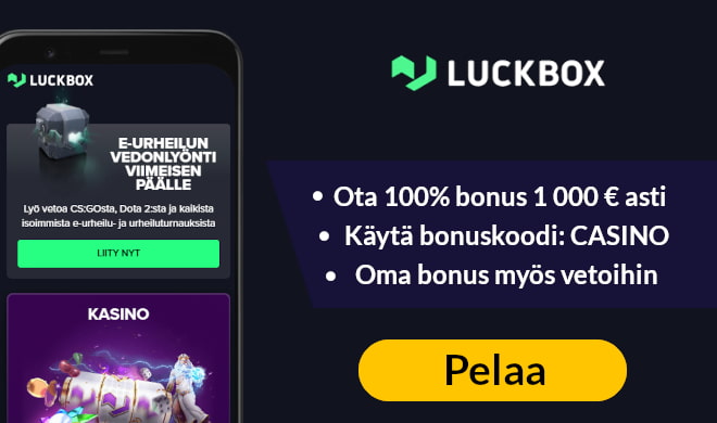 Aloita pelit tuplaamalla Luckbox kasinon talletus