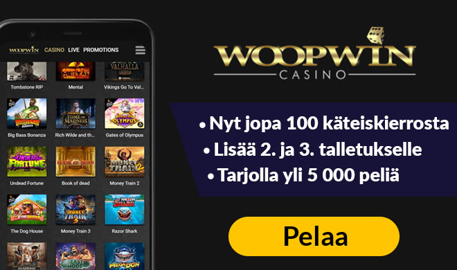 Aloita pelit Woopwin Casinolla