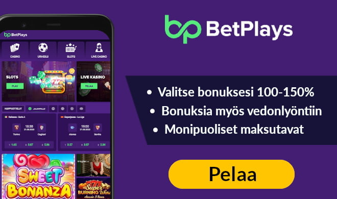 Aloita pelit 200% bonuksella nyt tästä