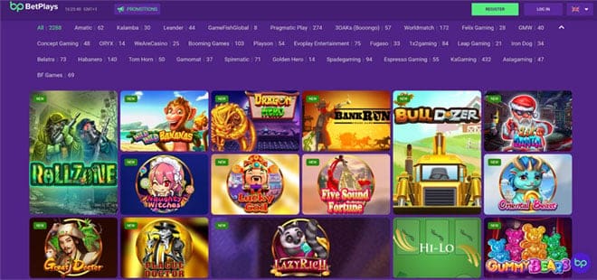 Betplays kasinolta voit kerätä kokemuksia tuhansista peleistä