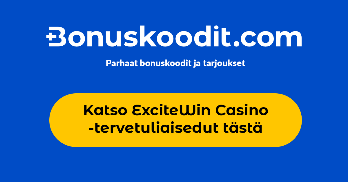 Excitewin Casino Brand Logo und Bonusvisualisierung