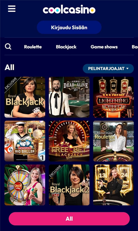 cool casino toimii myös mobiilissa