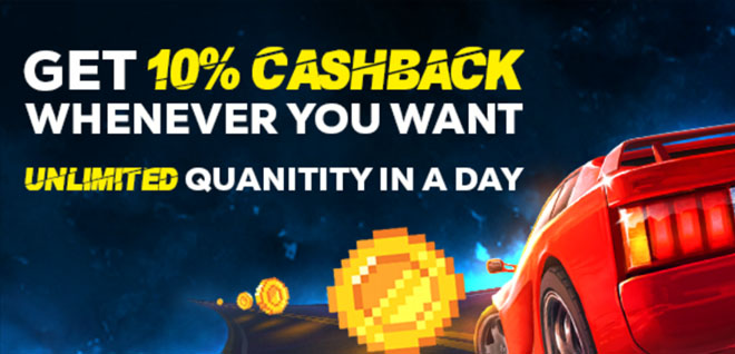 Goldenbet 10% cashback bonus