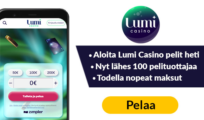 Lumi Casinolla voi pelata kolikkopelejä