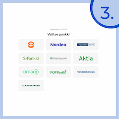 Valitse verkkopankki mobiilikasino talletusta varten.