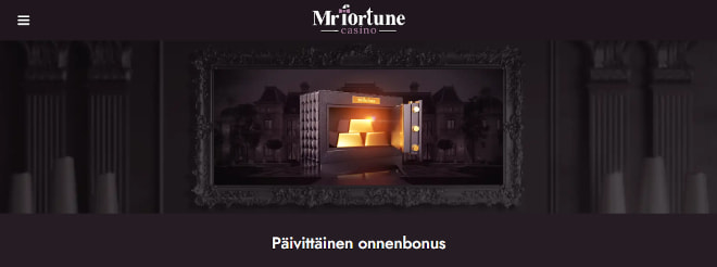 Mr Fortune Casinolla on luvassa bonuksia jokaiselle päivälle.