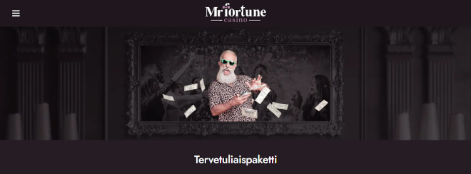 Mr Fortune Casino tarjoaa tervetuliasbonuksen lisäksi talletusbonuksen jokaiselle talletukselle.