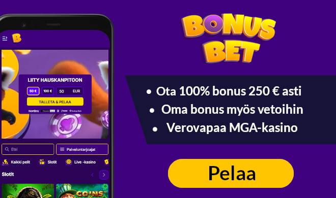 Lue BonusBet Casino arvostelu ja ota bonus.