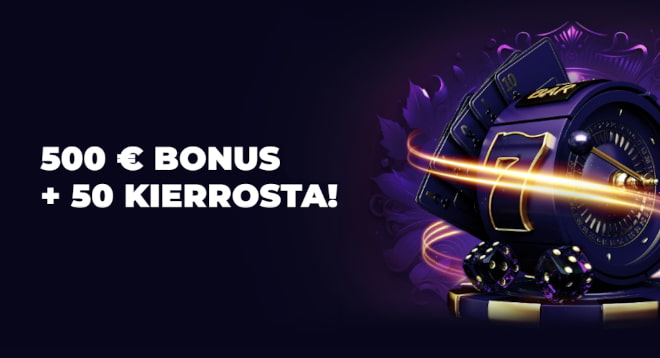 Lucky7even Casino bonus 100%/500€ on tarjolla uusille asiakkaille.
