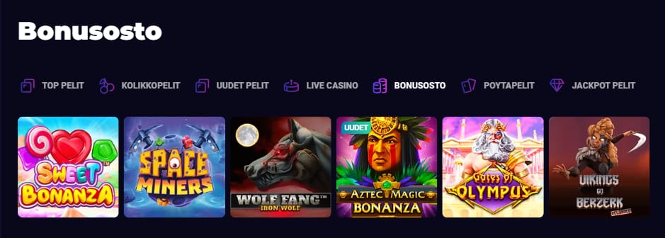 Lucky7even Casino pelit käsittävät yli 10 000 kasinopeliä.