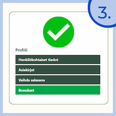 Riskittömät vedot 3 - aktivoi riskitön veto.