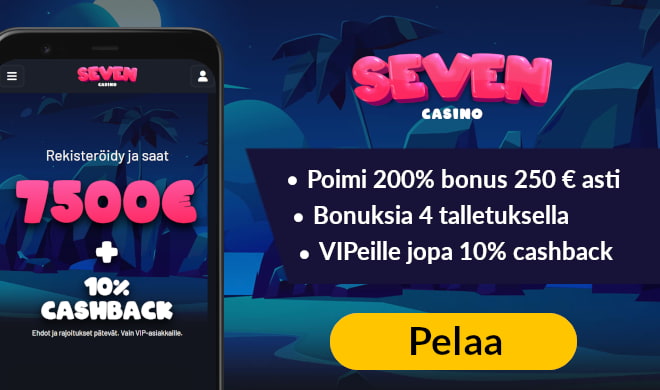 Seven Casino tarjoaa hyvät bonukset pelaajalle