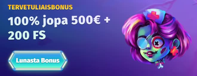 Casombie Casino bonus on valittavissa seitsemän tarjouksen valikoimasta.