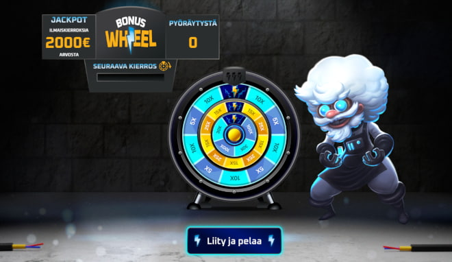 Lataamo esittely avaa Bonus Wheel -kampanjaa, josta voittaa joka pyöräytyksellä.