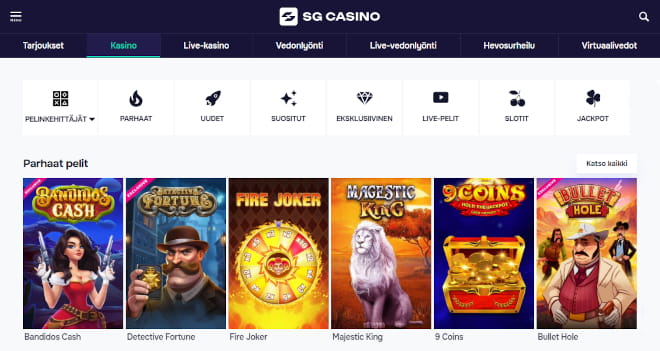 SG Casino kokemuksia on hyvä lähteä hakemaan reilun bonuksen kanssa.