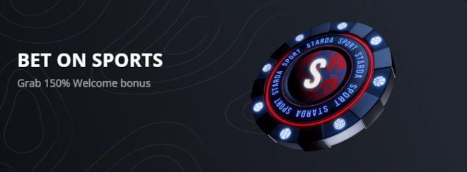 Starda Casino vedonlyönti 150% bonus on tarjolla uusille pelaajille.