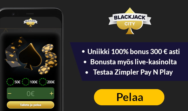 Ota Blackjack City Casino testiin nyt pikana ja nauti livekasinon eduista.